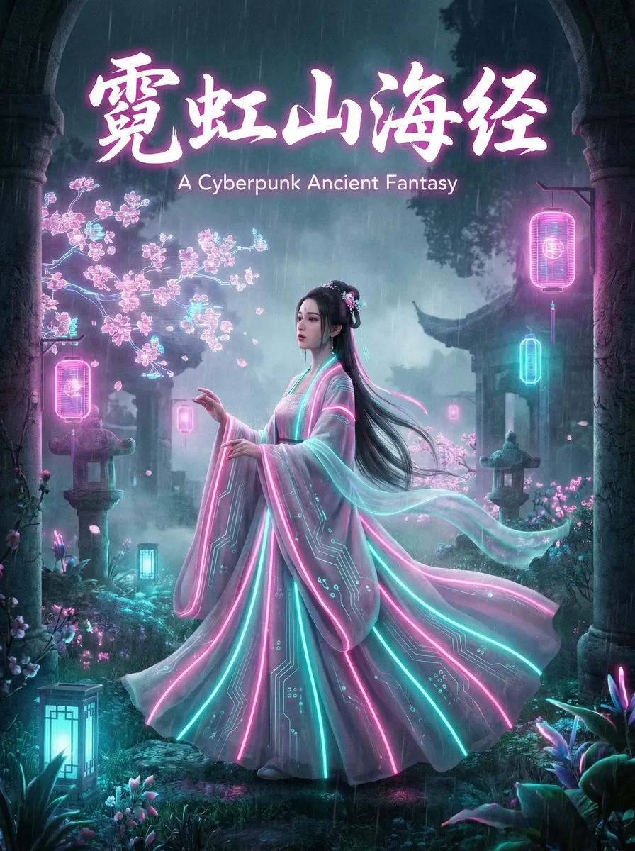 赘婿免费 古风奇缘短剧 - 霓虹山海经海报
